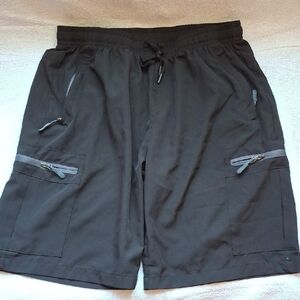 Men's Black Cargo Shorts